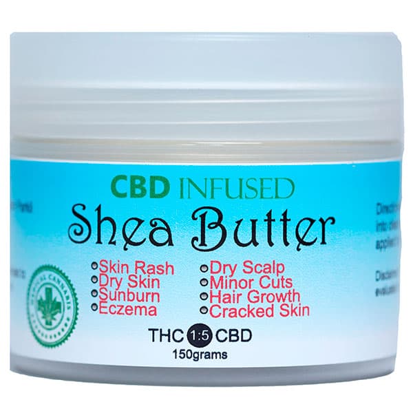 CBD infused raw shea butter